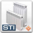 Радиатор алюминиевый STI  BIMETAL 500  4 секции