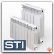 Радиатор алюминиевый STI  BIMETAL 500  4 секции