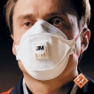 Полумаска фильтрующая, противоаэрозольная третьей степени защиты от пылей, туманов, дымов 3Мтм 9332 с клапаном выдоха