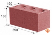 Блок-камень стеновой цветной